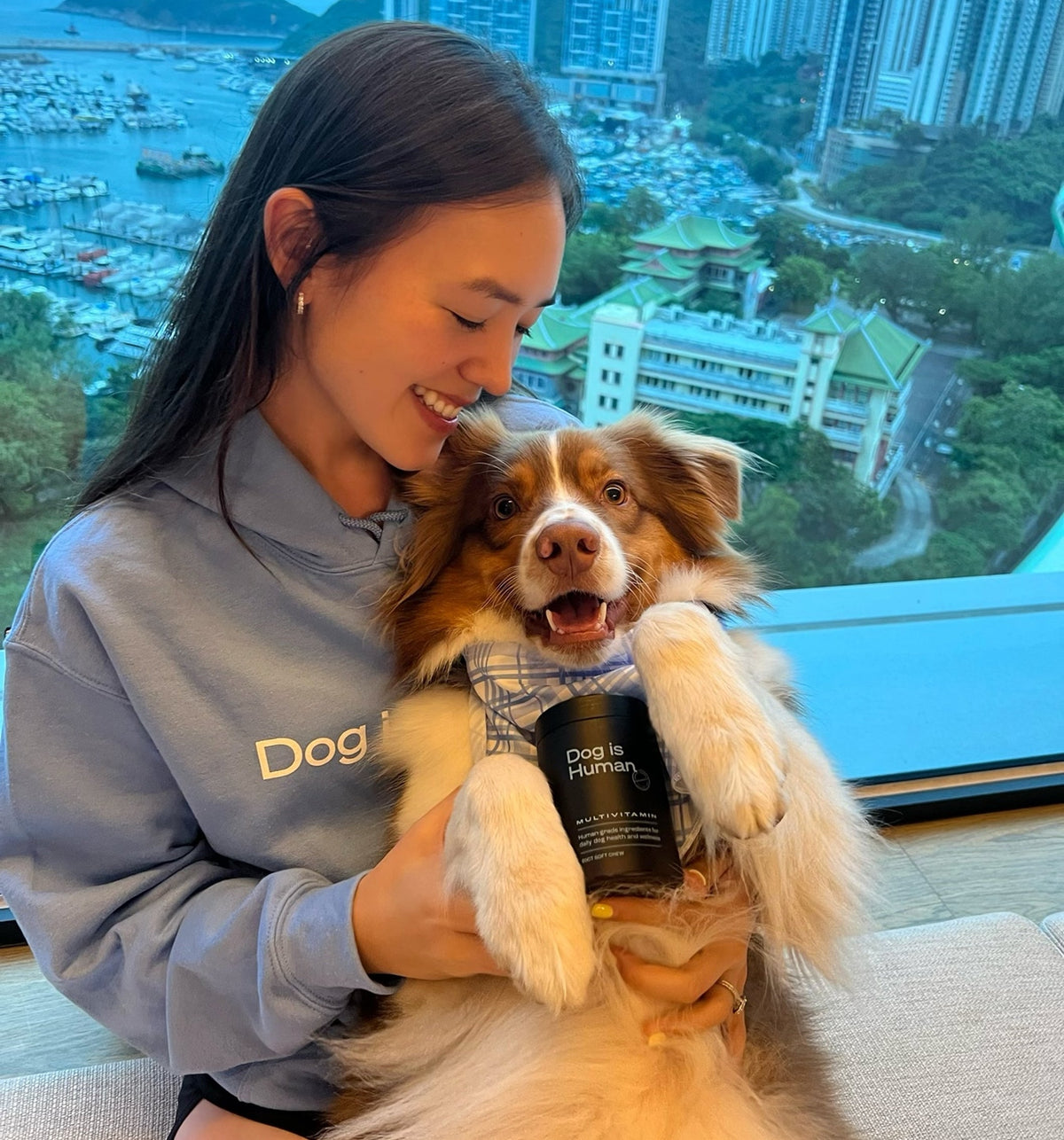 Dog is Love™ Blue Hoodie